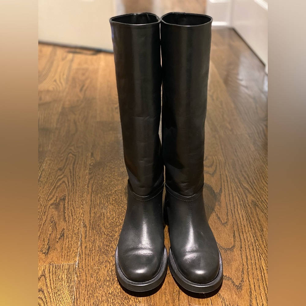 ZARA tall boots, black, size 41